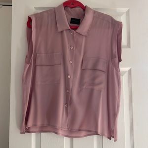 Rachel Comey silk pink top size 6 (fits like 8)